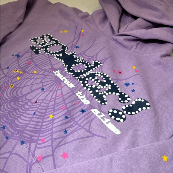 Young Thug x Spider Worldwide Web Hoodie Purple Açaí (Medium) - Picture 3 of 3